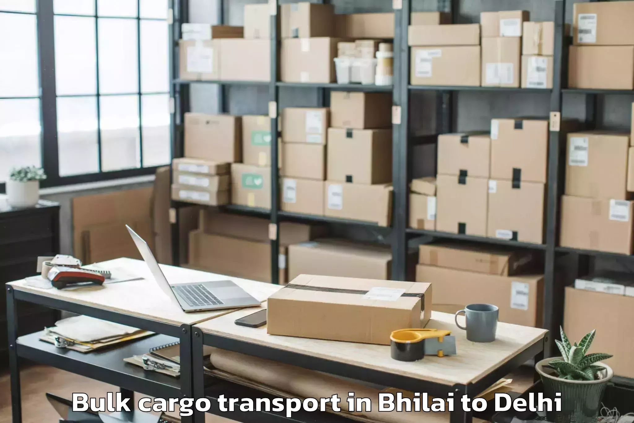 Book Bhilai to Defence Colony Bulk Cargo Transport Online